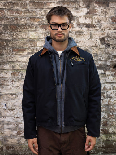 Campera Worker Co negra look completo frente - Demons & Machines #color_negro