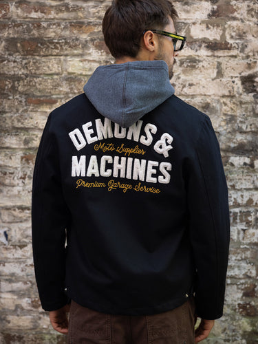 Campera Worker Co camel look completo espalda - Demons & Machines #color_negro