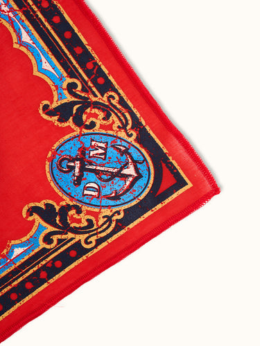 Pañoletas bandana sailor de Demons & Machines, diseño clásico con estampado náutico en colores azul y blanco.