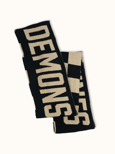 Bufandóm Lenny de Demons & Machines, suave y elegante en algodón. #color_negro