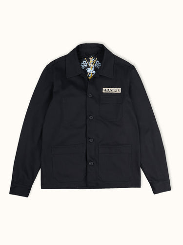 Camisaco sailor de Demons & Machines, chaqueta corta con estilo náutico, cuello y detalles en tonos clásicos, para un look moderno y casual #color_negro