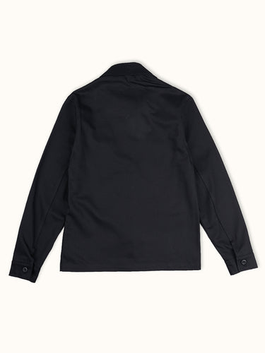 Camisa sailor de Demons & Machines, estilo clásico con botones y cuello marinero, ideal para un look náutico y sofisticado. #color_negro
