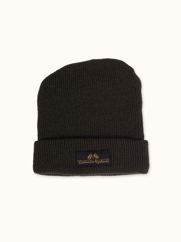 Gorro de lana táctico DEMONS & MACHINES con diseño ajustado, 100% lana premium. #color_marr-n