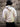 Chain Hoodie in Ivory — 3D Logo Embroidery. Demons & Machines. #color_ivory