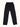 Pantalones de entrenamiento jogger negros de Demons & Machines, vista lateral mostrando el diseño cómodo y ajustado. #color_negro