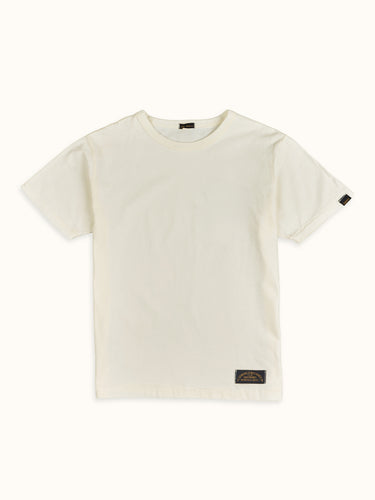 Remera básica DEMONS & MACHINES, 100% algodón premium pesado, cuello redondo. #color_offwhite