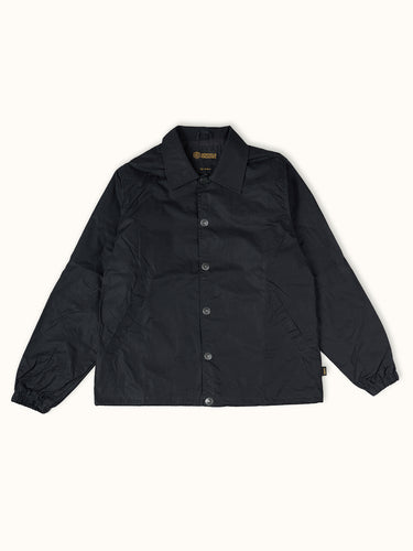 Abrigo rompeviento Nashville Wax de Demons & Machines con diseño resistente al viento. #color_negro