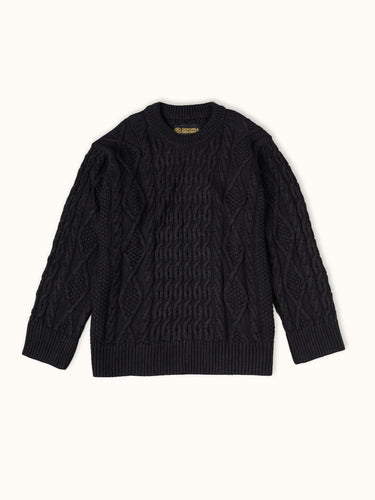 Sweater Steve negro frente - Demons & Machines #color_negro