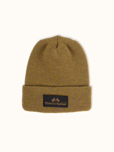 Gorro de lana táctico DEMONS & MACHINES con diseño ajustado, 100% lana premium. #color_camel