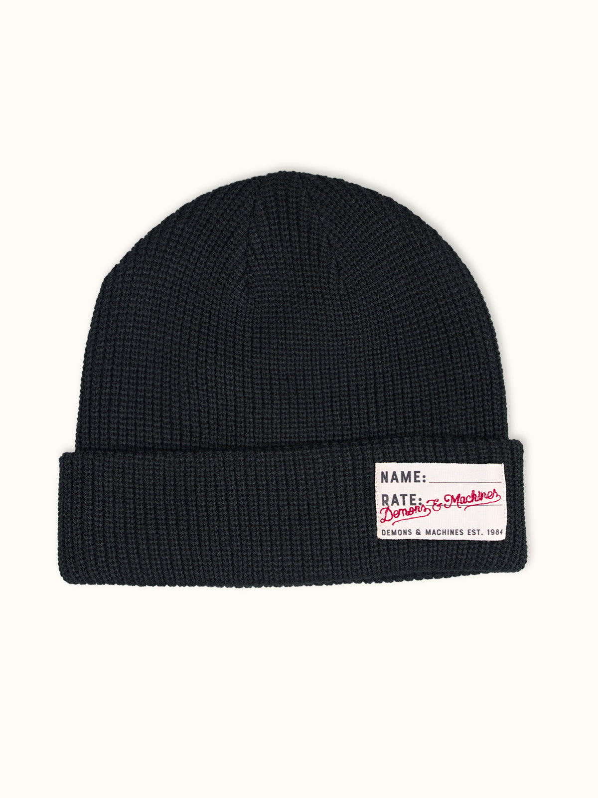 Beanie Tejido negro estilo watch cap