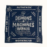 Bandana worker de la marca Demons & Machines, con diseño resistente y cómodo para uso diario. #color_azul
