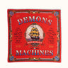 Pañoleta bandana sailor de Demons & Machines con diseño náutico en colores azul y blanco, vista frontal.