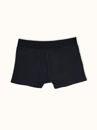 Pack de Ropa interior premium boxer medio Albany de Demons & Machines en color negro, faja de cintura ancha elastizada.