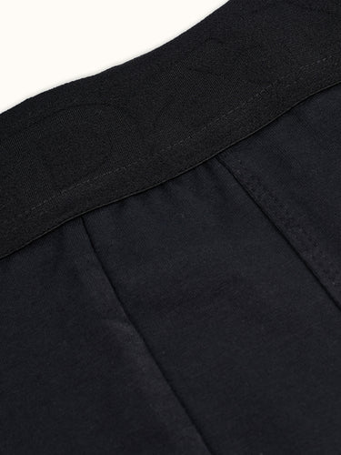 Pack de Ropa interior premium boxer medio Albany de Demons & Machines en color negro, faja de cintura ancha elastizada.