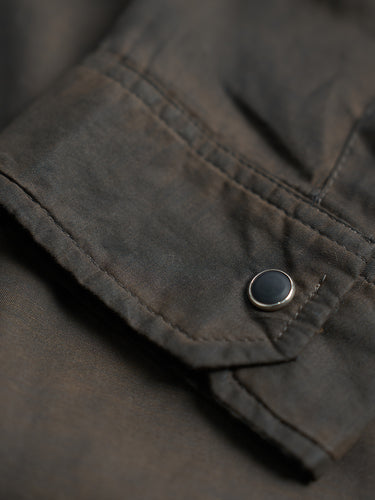 Camisa Arizona Marrón - Poplin algodón escocés engrasado slim fit detalle puño - Demons & Machines