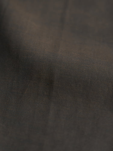 Camisa Arizona Marrón - Poplin algodón escocés engrasado slim fit  detalle textura - Demons & Machines