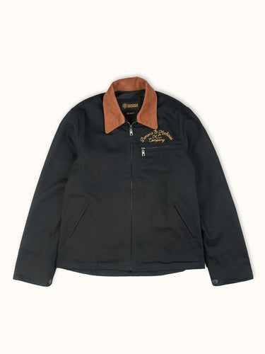 Campera worker de Demons & Machines, de corte regular e inspirada en una clásica chaqueta de trabajo. #color_negro
