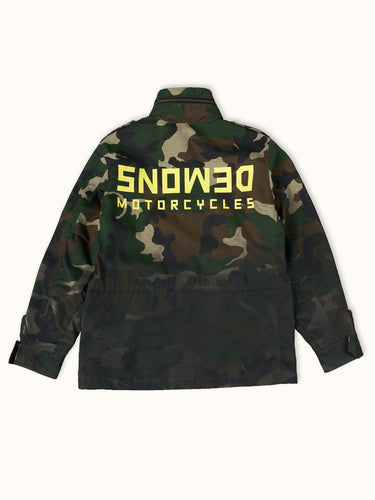 Campera Army Camuflada vista trasera - DEMONS & MACHINES