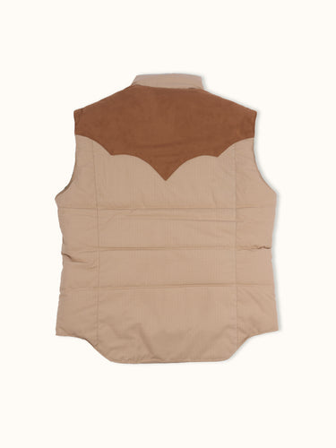 Chaleco Sonora Arena - Rip Stop matelaseado recortes cuero gamuzado espalda - Demons & Machines #color_arena