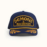 Gorra Podium II de Demons & Machines, estilo casual con malla y visera curva #color_azul