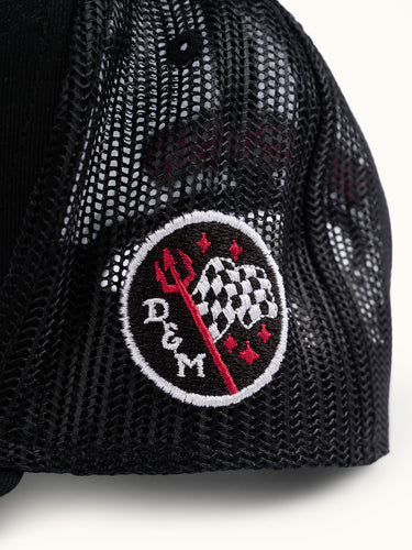 Gorra Saint Louis negro detalle bordado redondo - Demons & Machines