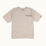 Remera Relax Kanji khaki, vista frontal con logo chico. #color_khaki