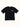 Remera Relax Kanji negra, vista frontal con logo chico. #color_negro