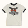 Remera sporty Chopper de DEMONS & MACHINES con diseño gráfico en color negro y detalles deportivos visibles. #color_negro
