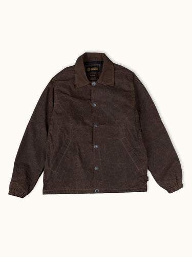 Abrigo rompeviento Nashville Wax de Demons & Machines con diseño resistente al viento.#color_marr-n