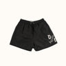 Short de Baño Chain negro, vista frontal con monograma D&M. #color_negro