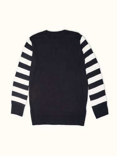 Sweater Maine negro crudo look espalda - Demons & Machines #color_negro