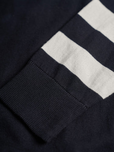 Sweater Maine negro crudo detalle manga- Demons & Machines #color_negro