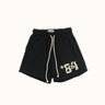 Training Short negro con cordón y estampa '84, vista frontal. #color_negro