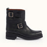Botas Police Rider de Demons & Machines, calzado de motociclista con diseño robusto y detalles en cuero negro.