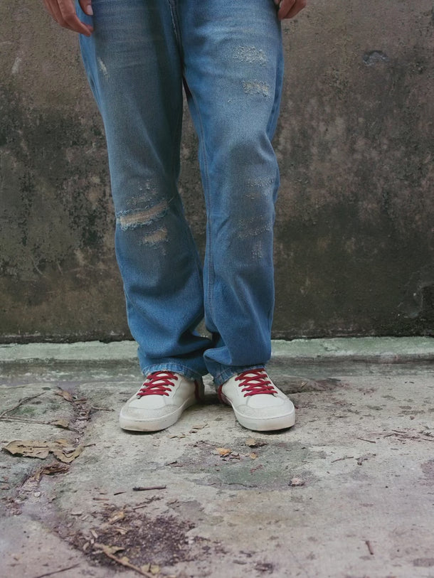 Zapatilla Denver Baja natural cuero vacuno look completo - video- Demons & Machines #color_crudo
