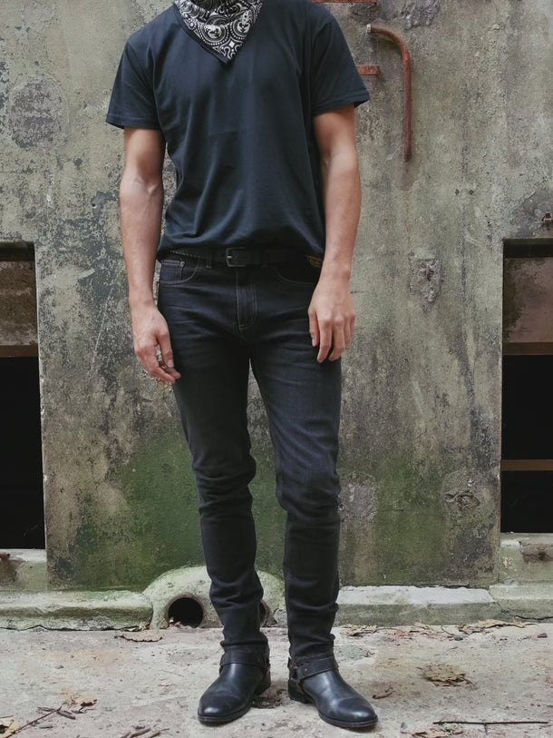 Jean Austin Skinny Fit negro - Video - Demons & Machines